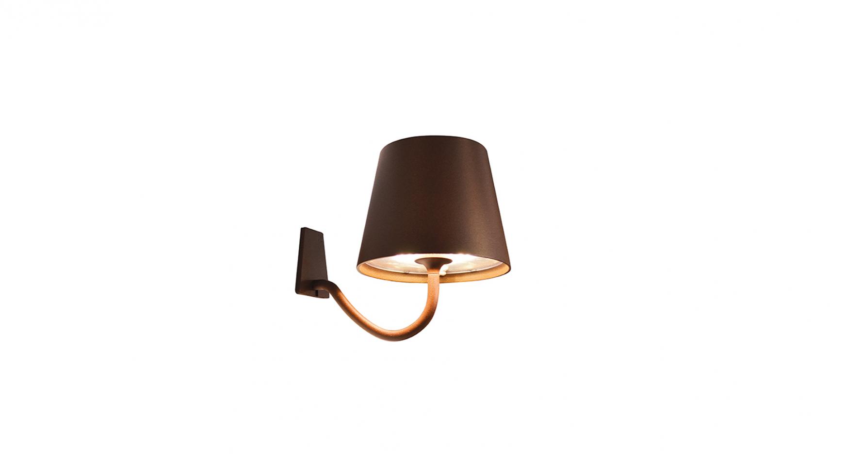 Poldina væg lampe corten